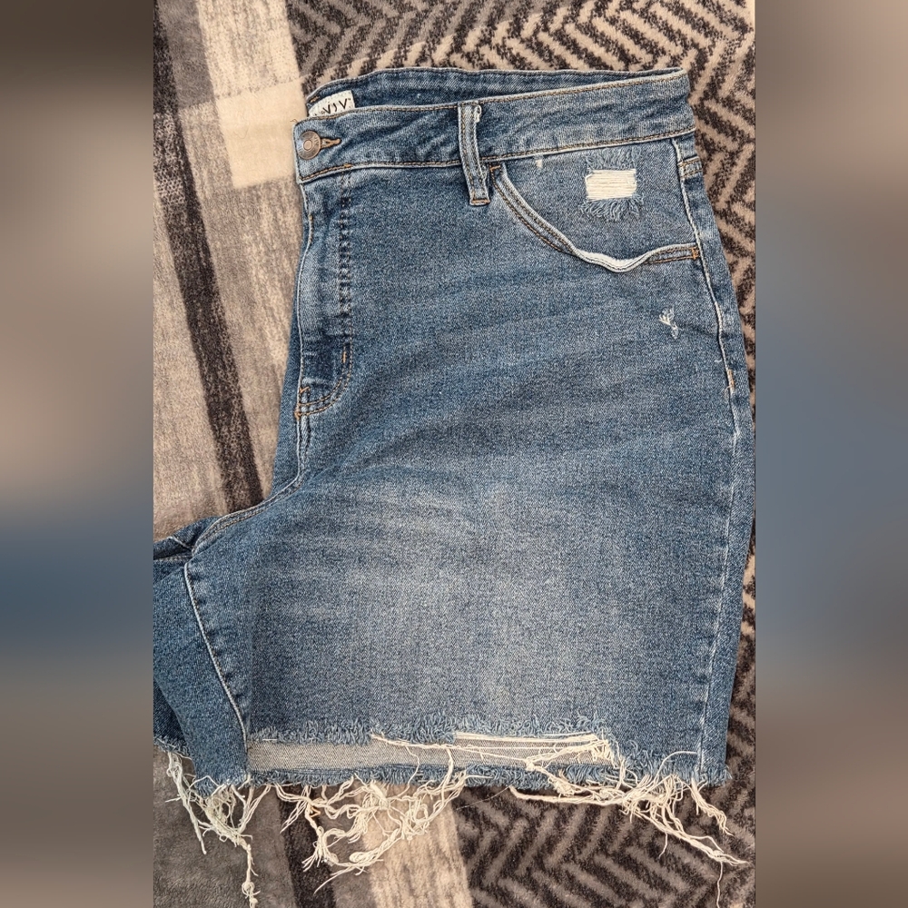 Ava & Viv Women's Classic Denim Jean Shorts